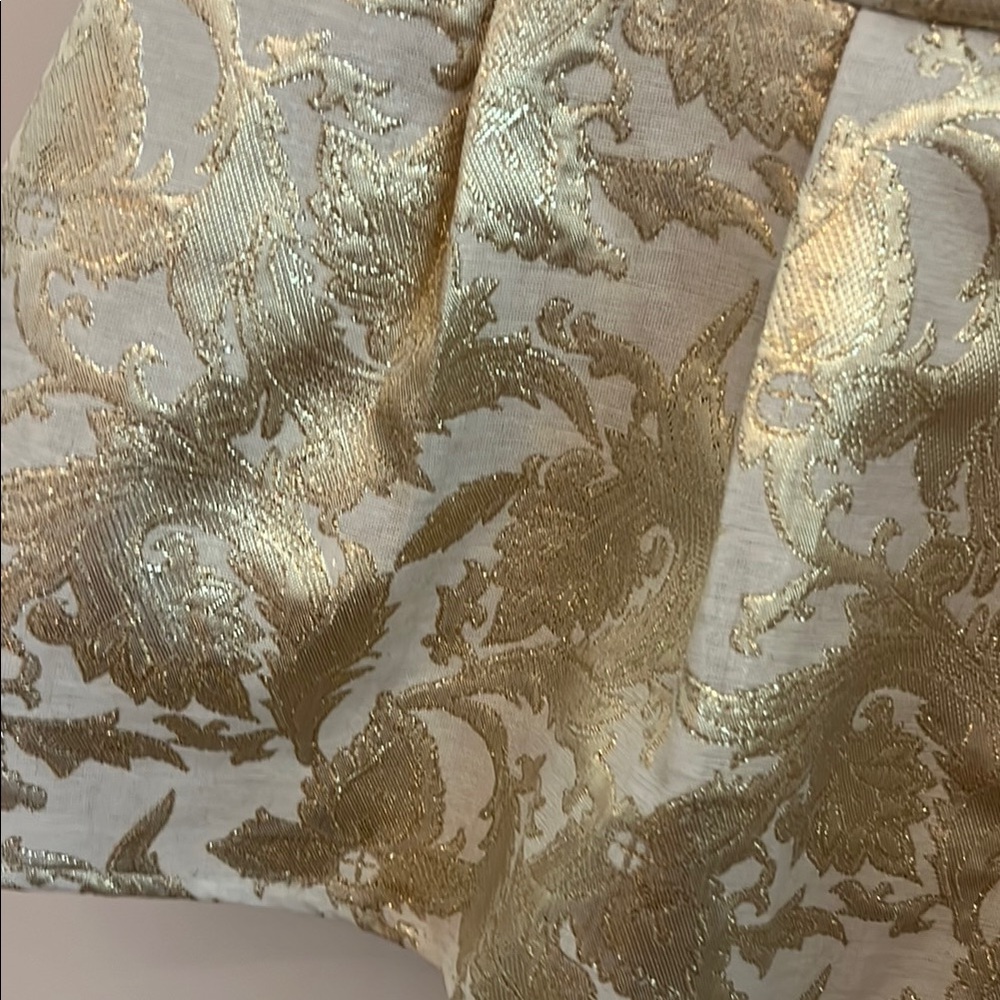 Pim + Larkin Size Medium Gold Peplum Top - Picture 14 of 17